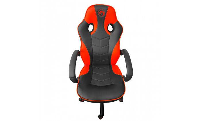 5 כיסא גיימינג דמוי עור MARVO - שחור-אדום