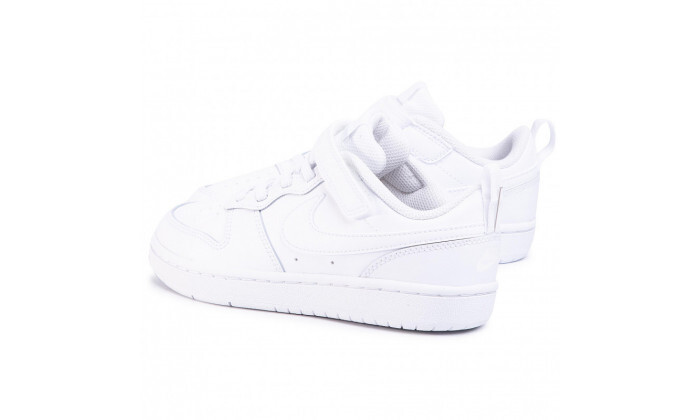5 נעלי סניקרס לילדים נייקי Nike דגם Court Borough Low 2 - צבע לבן