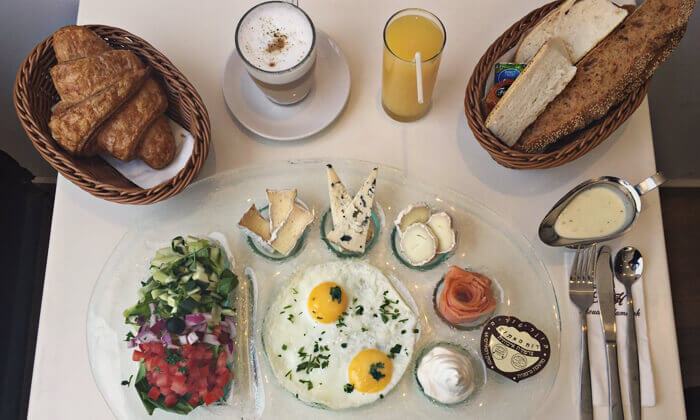 7 ארוחת בוקר 1+1, מסעדת לה מולין דורי הכשרה בירושלים