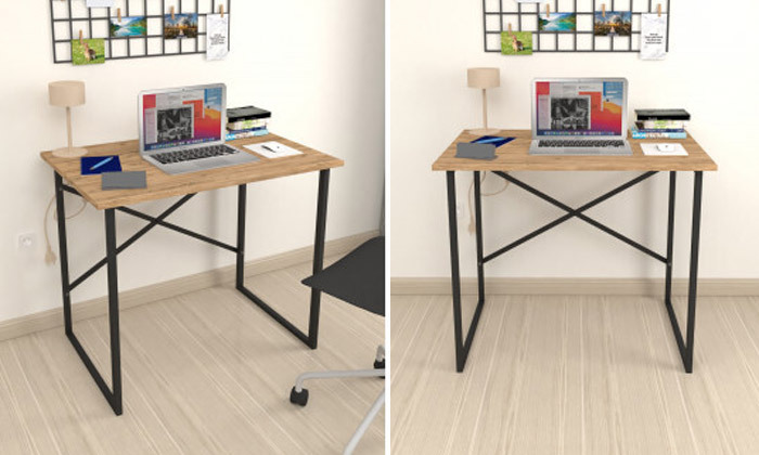 2 שולחן מחשב 120 ס"מ ראמוס עיצובים דגם אדווה - צבעים לבחירה