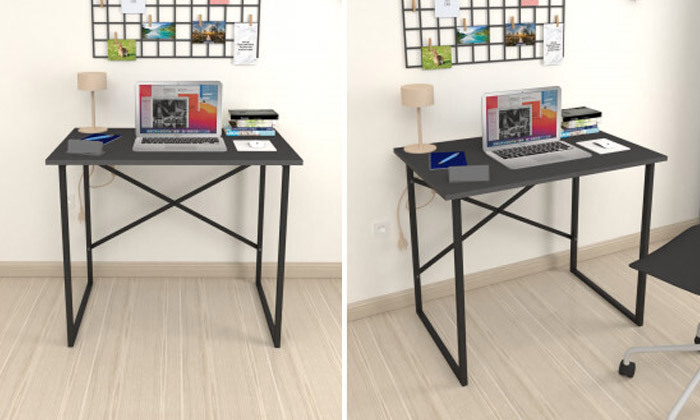 4 שולחן מחשב 120 ס"מ ראמוס עיצובים דגם אדווה - צבעים לבחירה