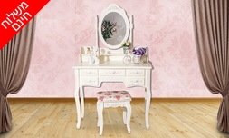 שידת טואלט עם מראה וכיסא