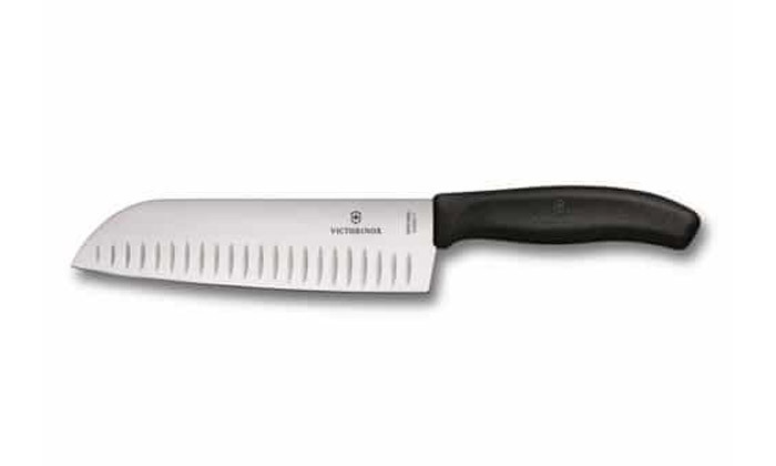 1 ‏סכין סנטוקו עם להב מחורץ 17 ס"מ VICTORINOX