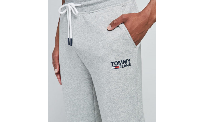 4 מכנסי טרנינג לגברים טומי הילפיגר Tommy Hilfiger דגם Classic Joggers - צבע אפור