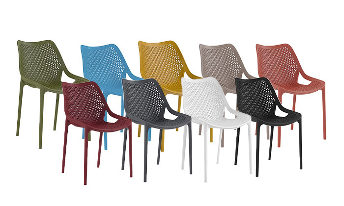 2 כיסא פלסטיק H.KLEIN דגם עלית - צבעים לבחירה