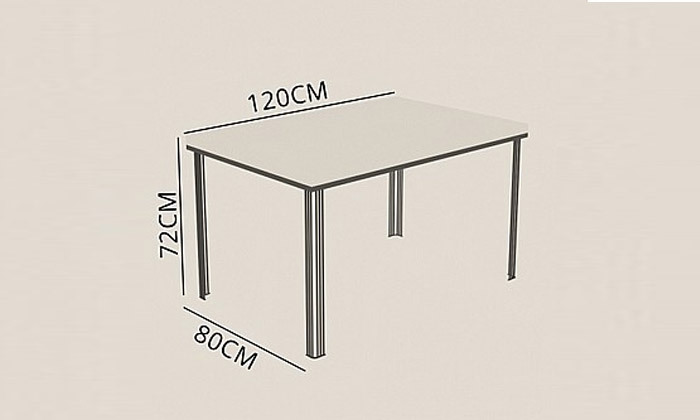 3 שולחן מלבני לפינת אוכל Twins Design דגם Neo - צבעים לבחירה