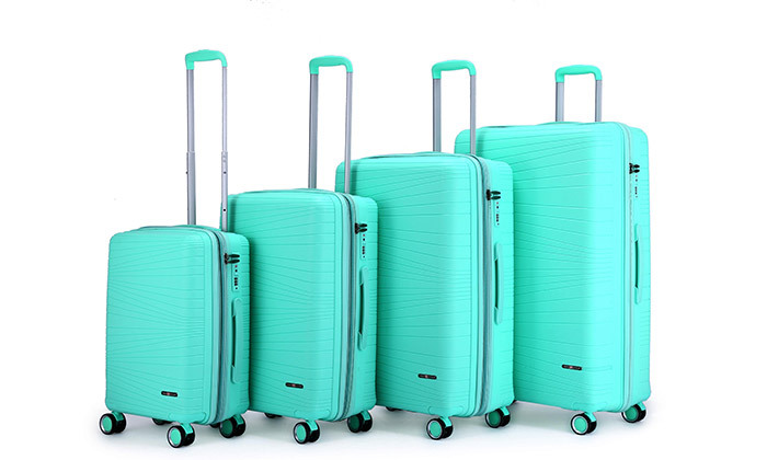 13 4 מזוודות קשיחות 20, 24, 28 ו-32 אינץ' SWISS VOYAGER דגם Texas - צבעים לבחירה