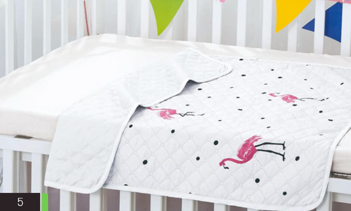 7 שמיכת קיץ למיטת תינוק דגם פלמנגו - דגמים לבחירה