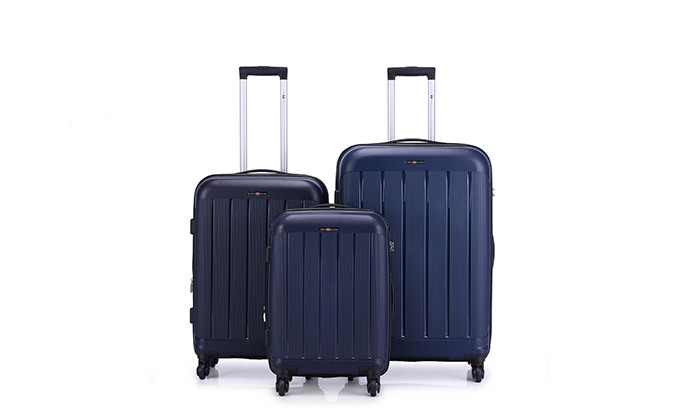 3 סט 3 מזוודות קשיחות SWISS ARIZONA - צבעים לבחירה