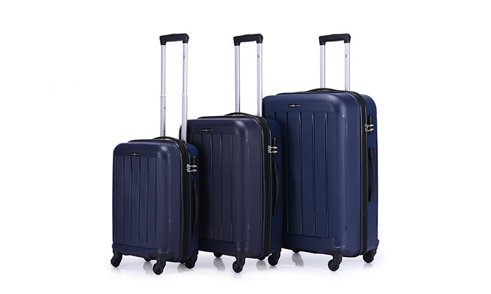 4 סט 3 מזוודות קשיחות SWISS ARIZONA - צבעים לבחירה