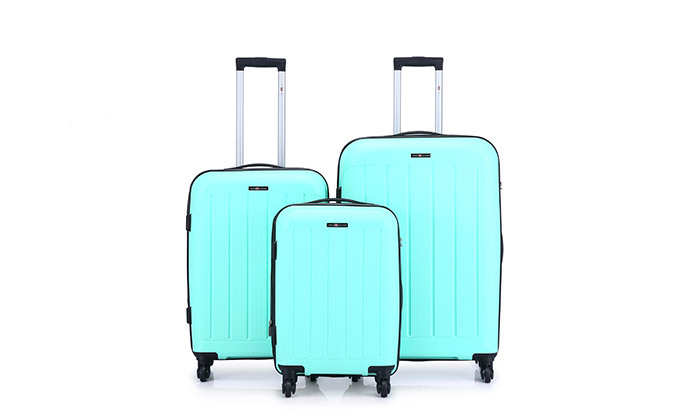 7 סט 3 מזוודות קשיחות SWISS ARIZONA - צבעים לבחירה