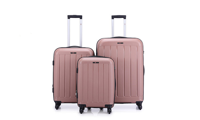 15 סט 3 מזוודות קשיחות SWISS ARIZONA - צבעים לבחירה