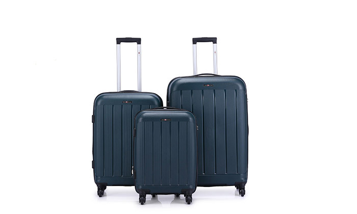 18 סט 3 מזוודות קשיחות SWISS ARIZONA - צבעים לבחירה