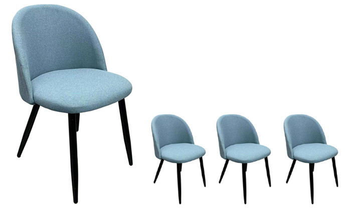 3 סט 4 כיסאות לפינת אוכל HOME DECOR דגם טומי - צבעים לבחירה