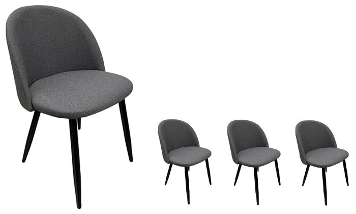 4 סט 4 כיסאות לפינת אוכל HOME DECOR דגם טומי - צבעים לבחירה