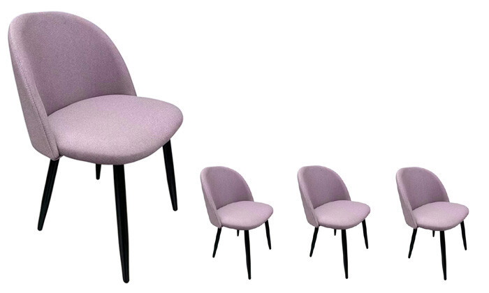 5 סט 4 כיסאות לפינת אוכל HOME DECOR דגם טומי - צבעים לבחירה