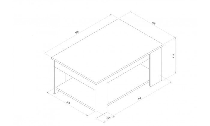 4 שולחן סלון גבע דיזיין דגם נדיב