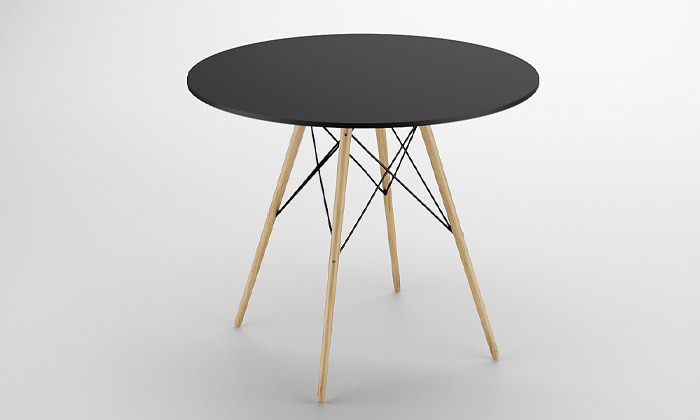 6 שולחן אוכל עגול עם אופציה ל-4 כיסאות - מידות וצבעים לבחירה