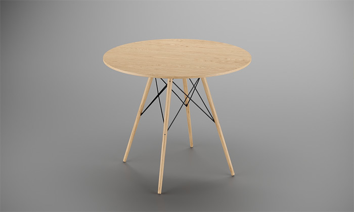 8 שולחן אוכל עגול עם אופציה ל-4 כיסאות - מידות וצבעים לבחירה