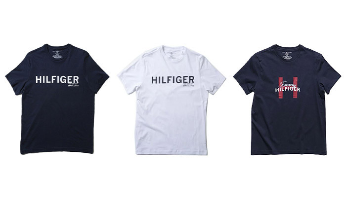 3 חולצת טישירט עם הדפס לגברים TOMMY HILFIGER - דגם וצבע לבחירה