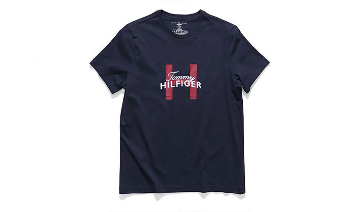 5 חולצת טישירט עם הדפס לגברים TOMMY HILFIGER - דגם וצבע לבחירה