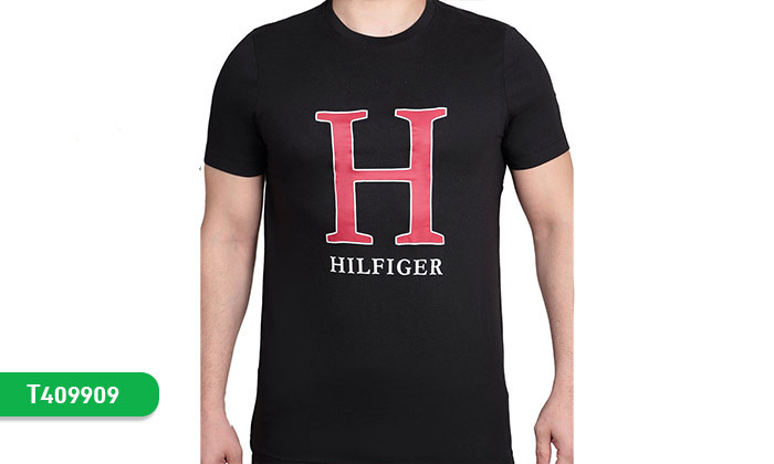 7 חולצת טישירט עם הדפס לגברים TOMMY HILFIGER - דגם וצבע לבחירה