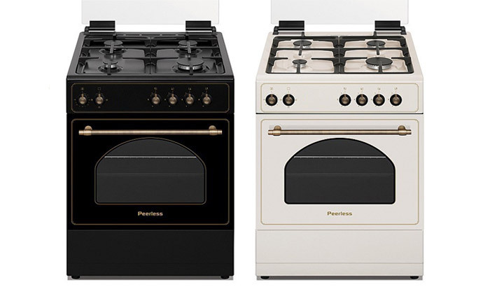 2 תנור משולב כיריים 60 ס"מ Peerless דגם PR 6060 - צבע לבחירה