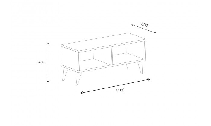 5 שולחן סלון 110 ס"מ Tudo Design דגם תמרה