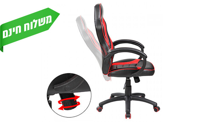 8 כיסא גיימינג עם כרית צוואר SPIDER דגם SPIDER-NITE