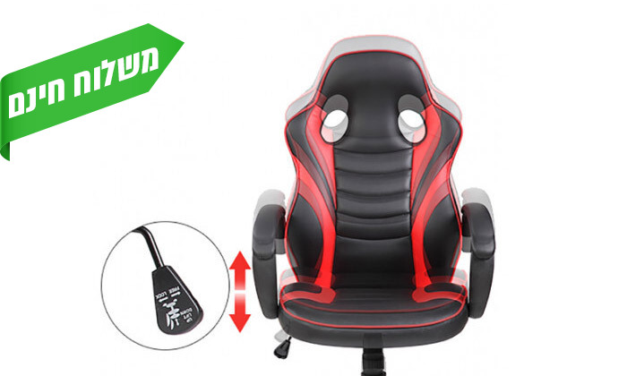 9 כיסא גיימינג עם כרית צוואר SPIDER דגם SPIDER-NITE