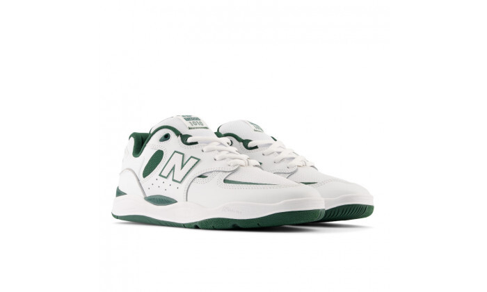 6 נעלי סניקרס לגברים ניו באלנס New Balance דגם 101 - לבן-ירוק