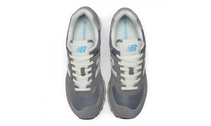 6 נעלי סניקרס לגברים ניו באלנס New Balance דגם 574 - אפור-כחול