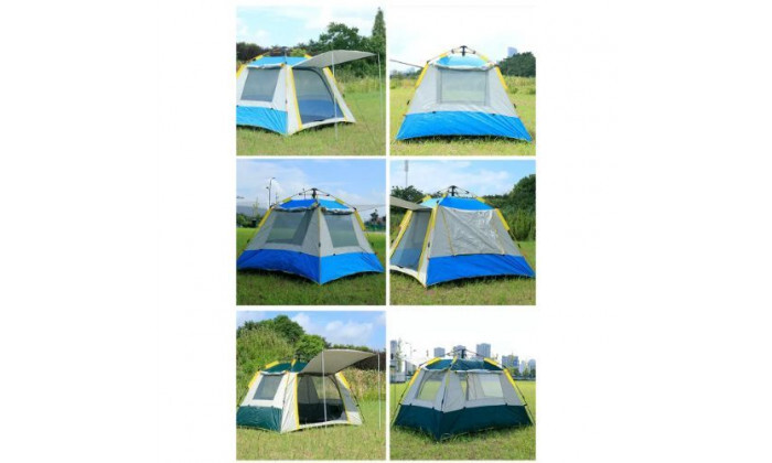 4 אוהל קמפינג ל-3-4 אנשים עם גגון PLAYA