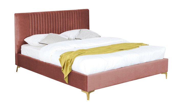 12 מיטה זוגית מרופדת HOME DECOR דגם ליידי - מידות וצבעים לבחירה