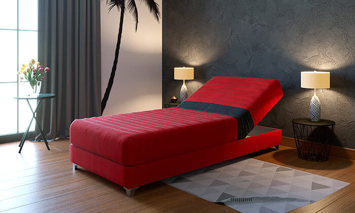 1 מיטת נוער אורתופדית עם ראש מתכוונן RAM DESIGN - צבע לבחירה