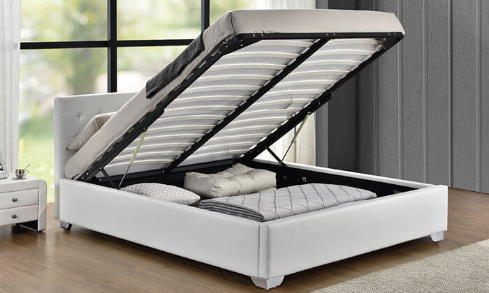 4 מיטה זוגית עם ארגז מצעים HOME DECOR דגם לורי