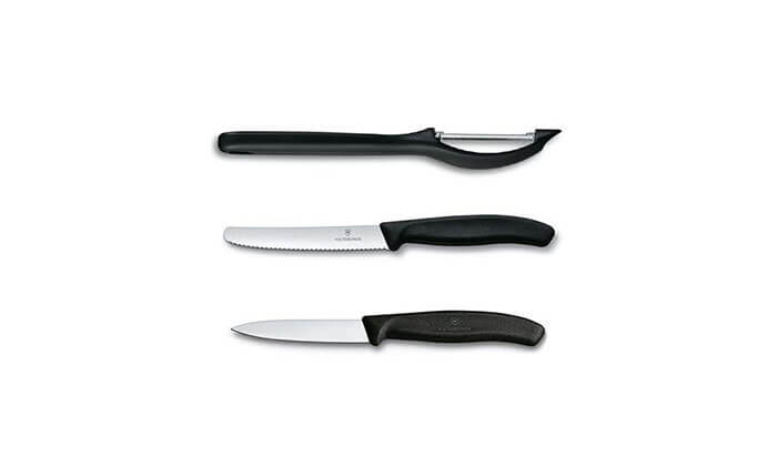 5 סט סכינים וקולפן תוצרת VICTORINOX