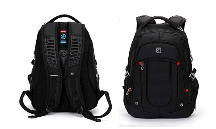 3 תיק גב סוויס SWISS עם תא למחשב נייד