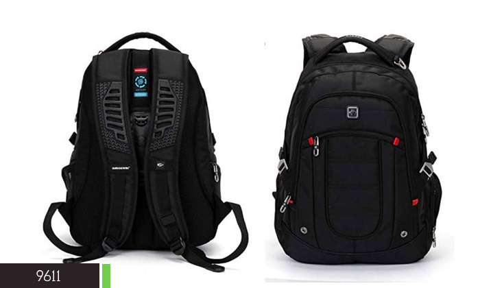 4 תיק גב סוויס SWISS עם תא למחשב נייד