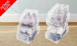 10 קופסאות אחסון לנעליים