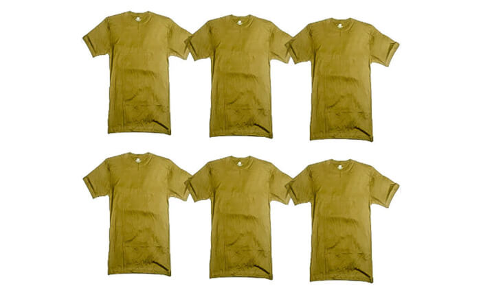 3 מארז 6 חולצות לגברים