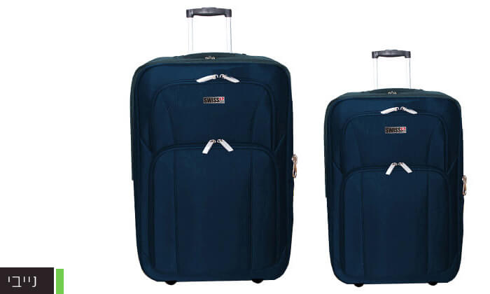 6 סט מזוודות בד 24 ו-28 אינץ' SWISS CLUB