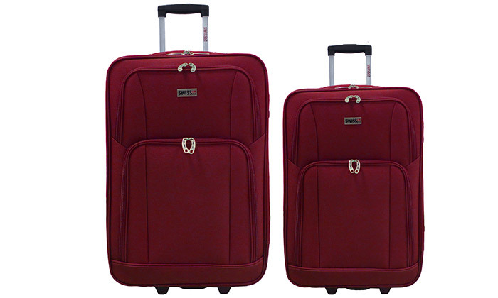 3 סט מזוודות בד 24 ו-28 אינץ' SWISS CLUB