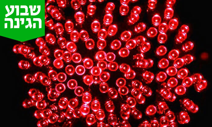 4 שרשרת 100 נורות סולאריות 