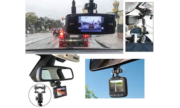 3 מצלמת דרך לרכב FHD לתלייה על המראה או השמשה