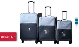 סט 3 מזוודות SWISS PREMIUM