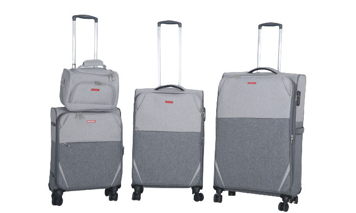 5 סט 3 מזוודות אולטרא לייט 20, 24 ו-28 אינץ' SwissBag, כולל תיק מתנה