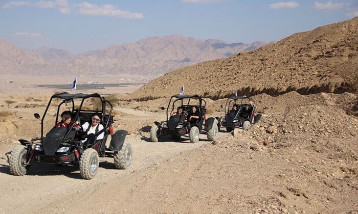 4 נהיגת שטח זוגית בבאגי באזור אילת