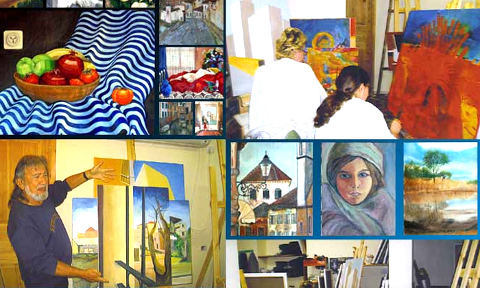 5 סדנת ציור בסטודיו של האמן מיגל תומר בתל אביב