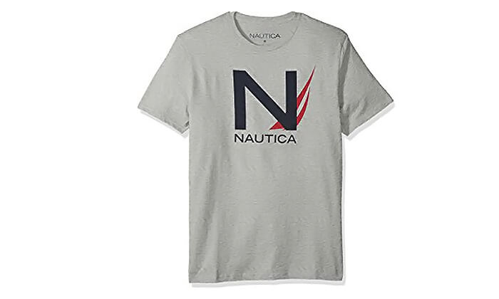 4 חולצת טי 100% כותנה לגבר Nautica
